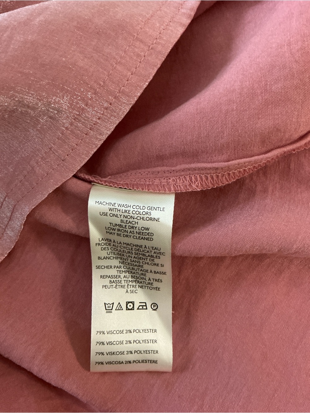 Beautiful dusty rose colored blouse  Pilcro ( anthropology) sz S - Picture 7 of 11